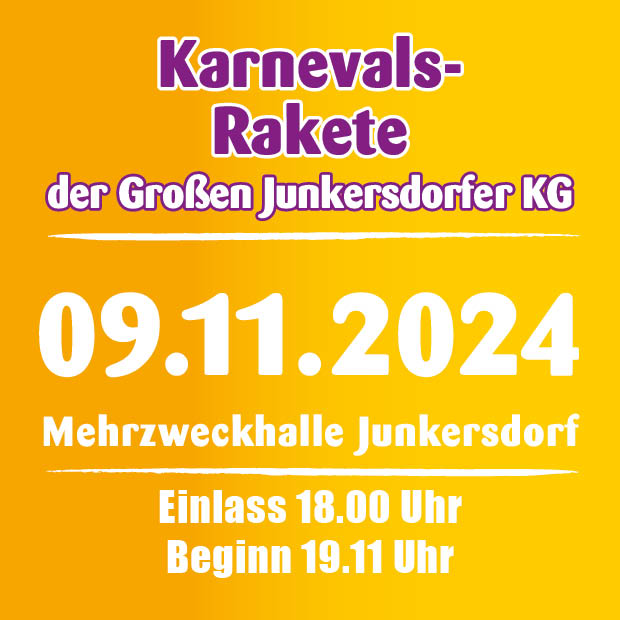 Karnevalsrakete GJ am 9.11.2024